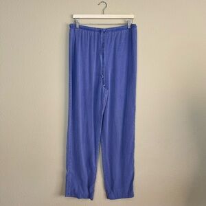 Clio pants women medium vintage wide leg elastic waist purple